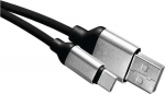 Kabel USB Emos Wire USB Emos SM7025BL 2.0 wtyk A - wtyk C, 1 m czarny