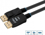 MicroConnect 16K DisplayPort 2.1 54Gbps, Cable 3m, Black