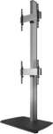?BTE B-TECH AV SYSTEM X - UNIVERSAL DUAL STACK FLAT SCREEN FLOOR STAND (VESA 600 X 400) - 2.4M