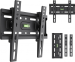 Maclean TV Mount / Bracket, max VESA 200x200, 13-43", up to 45 kg, black, tilt adjustment +2&deg;&ndash;-10&deg;, MC-189