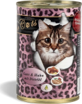 O&rsquo;CANIS Goose and chicken with safflower oil - wet cat food - 400g