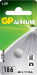 GP Batteries GP Alkaline Cell Battery, Size LR43/186/V12GA, 1.5V (1-pack)