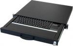 aixcase 19" Rack 1U Tastatur US Touchpad USB schwarz