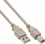 Cable USB InLine USB-A - USB-B 3 m Szary (34535L)