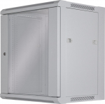 Intellinet Network Cabinet, Wall Mount (Standard), 12U, Usable Depth 260mm/Width 510mm, Grey, Flatpack, Max 60kg, Metal & Glass Door, Back Panel, Removeable Sides, Suitable also for use on desk or floor, 19",Parts for wall install (eg screws/rawl plugs)