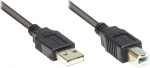 Alcasa Good Connections USB Kabel A -> B St/St 1.80m schwarz