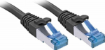 LINDY Patchkabel Cat6A S/FTP PIMF TPE schwarz 15m