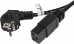 Lanberg | CEE 7/7- to IEC 320 C19 power cord, 16A VDE | CA-C19C-10CC-0018-BK