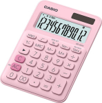 Lauakalkulaator Casio MS-20UC-Pink - 12 kohaline, tava- ja p&auml;ikesepatarei, 110gr, 23x106x150mm, Casio loogika