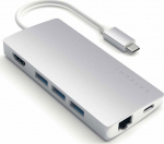Satechi USB-C Multi-Port Adapter 4K Gigabit Ethernet V2 - adapter, silver