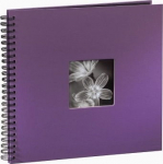 Hama "Fine Art" Wire-O bound 36x32 50 black Pages 094871 lila