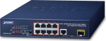 Planet 8-Port 10/100TX 802.3at PoE, + 1-P 10/100/1000T + 1-P