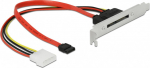 DeLOCK Serial ATA intern til external panel Black Red Yellow 25cm