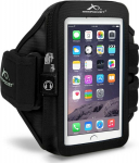 Spordikott k&auml;ele, i-30, Apple iPhone 12 mini / 13 mini / 5 / SE / 6 / 7 / 8 / SE (2020/2022), M suurusega rihm, must, Armpocket