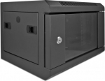 Delock 10&Prime; Network Cabinet with glass door 4U black