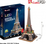 Cubic Fun Puzzle 3D Eiffel Tower (Light)