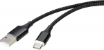 Renkforce RF-4746076 USB Kabel 1 m USB 2.0 USB A USB C Schwarz (RF-4746076) - Kabel - Digital/Data