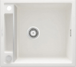 Sink Deante MAGNETIC - magnetic granite 1-chambered White (ZRM A103)