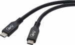Renkforce RF-4870098 - 0.8 m - USB C - USB C - USB4 Gen 2x2 - 40 Gbit/s - Schwarz