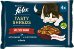 PUI FELIX Tasty Shreds with beef and chicken - 4x 80g