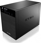 RaidSonic ICYBOX IB-3640SU3 IcyBox External 4x3.5 HDD case SATA to USB 3.0, eSATA, JBOD, Black