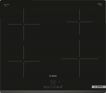 BOS Bosch | Hob | PUE63KBB6E | Induction | Number of burners/cooking zones 4 | Touch | Timer | Black