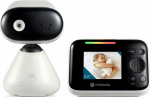 Motorola | Video Baby Monitor | PIP1200 2.8" | 2.8" diagonal color screen; 2.4GHz FHSS wireless technology for in-home viewing; Digital zoom; Secure and private connection; LED sound level indicator; Two-way talk; Room temperature monitoring; Infrare ...