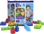 Mattel Mega Bloks: First Builders Big Building Bag 60Pcs Blue (DCH55)