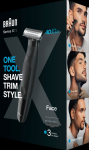 XT3100 Braun Series X habemetrimmer/piirel, pardel meestele