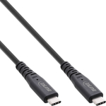 Kabel USB InLine USB-C - USB-C 0.5 m Czarny (35906I)
