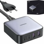 Ugreen charger Mains charger UGREEN CD327 Nexode, 2x USB-C, 2x USB-A, GaN, 65W (szary)