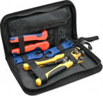 Qoltec A set of solar tools compatible with connectors MC4 | Zaciskarka + Automatic insulation puller