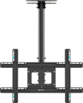 ONKRON Ceiling mount for TV 32"-80" max 68 kg, tilt-swivel, black