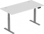 Adjustable Height Table Up Up Thor Gray, Table top L White