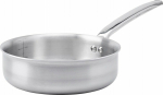 De Buyer Alchimy Sauteuse Straight, Stainless Steel 24 cm