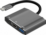Station/replicator Art USB-C male / HDMI żeński 4K 60Hz / 1x USB3.0 / USB-C 0.15m