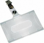 Titanum Titanium ID badges with clip 93x60 - package 50szt