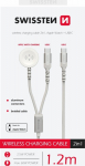 Swissten 2in1 Wireless Charger for Apple Watch and USB-C / USB-C / 1.2m