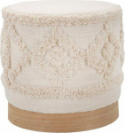 Ferretti Tufted round pouf DAMASCO, &Oslash; 40 cm