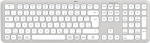 Hama WK-550, Full size (100%), Kabellos, RF Wireless + Bluetooth, scissor switch, QWERTZ, Grau, Wei&szlig;