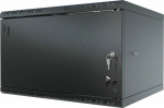 Stalflex Rack Cabinet 19" 6U 450mm Metal Door Black