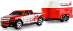 Amewi RC Pickup Die Cast with caravan 1:64 RTR rot 6+