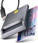 AXAGON CRE-SM3TC USB-C Smart card/ID card FlatReader, 1.2m cable