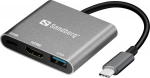 Sandberg USB-C Mini Dock HDMI+USB, USB-C Mini Dock HDMI+USB, USB
