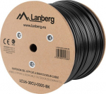 LANBERG LCU6-30CU-0305-BK Lanberg UTP solid gel. cable, CU, cat. 6, 305m, Black