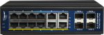 ALLNET ALL-SGI8016PM - Switch - L3 - managed - 12 x 10/100/1000 (PoE+)