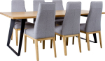 Dining set LISBON table and 6 chairs