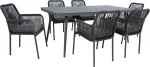 Garden furniture set HELA table and 6 chairs