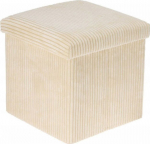 Storage Solutions TOBO corduroy storage pouffe, 38 x 38 x 38 cm