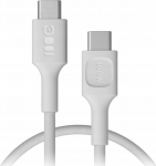 Kabel USB Green Cell USB-C - USB-C 0.3 m White (KABGC100PS30SW)
